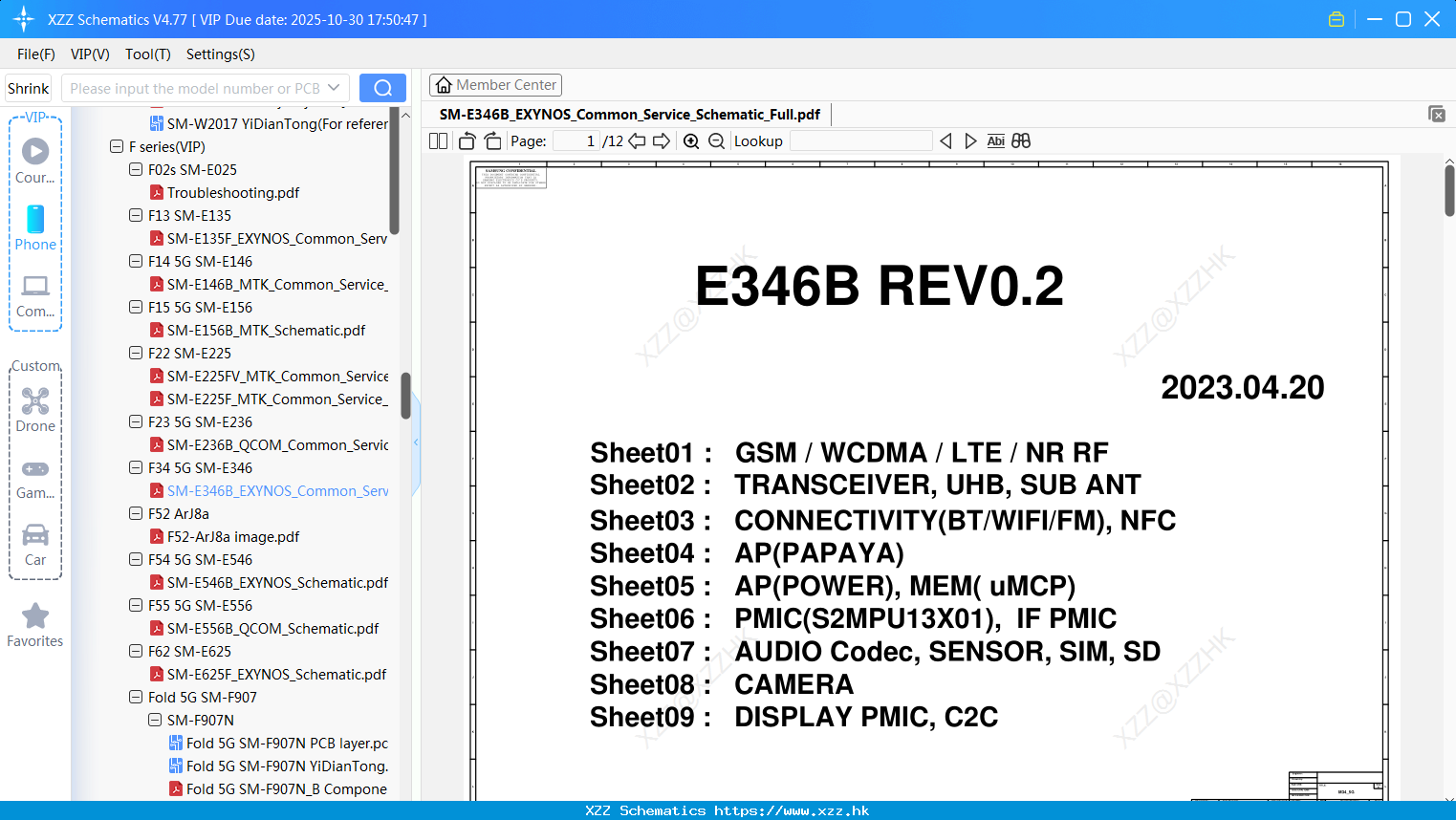 Samsung SM-E346B_EXYNOS_Common_Service_Schematic_Full